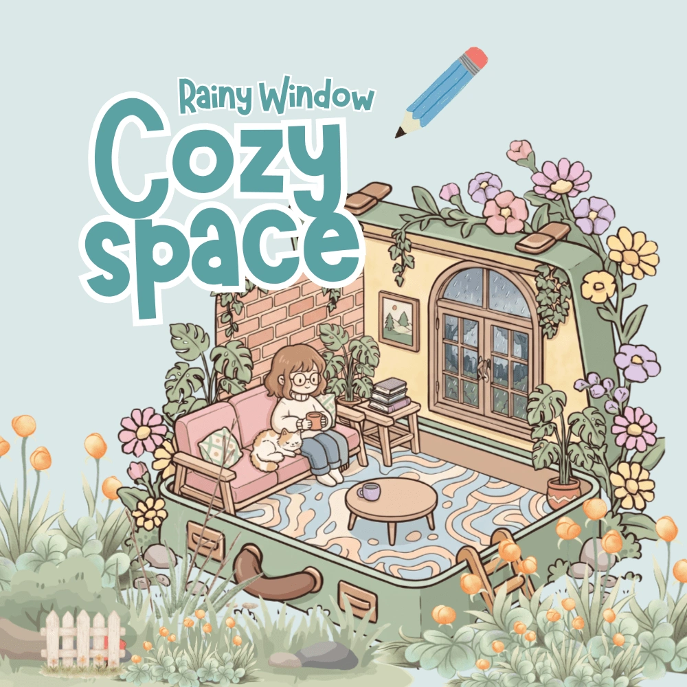 Cozy Coloring Page