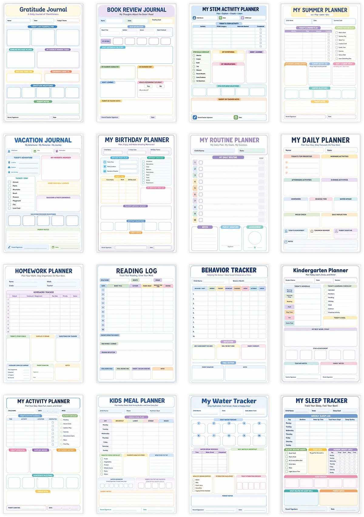 Kids Planner Studio Module Blueprints