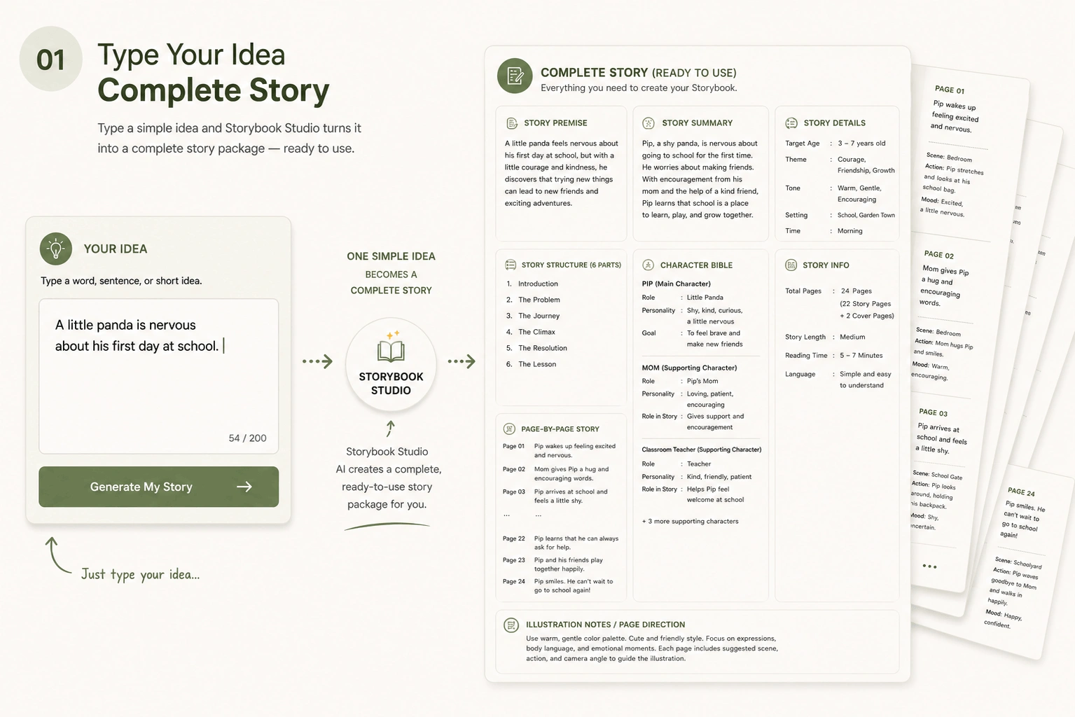Create Story — Storybook Studio
