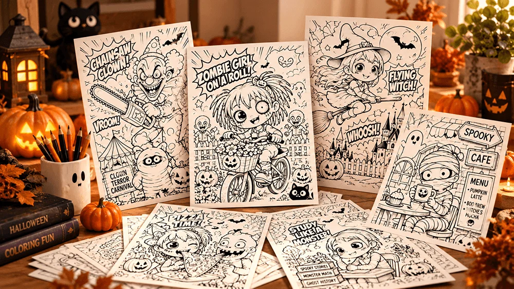 Spooky Coloring Pages