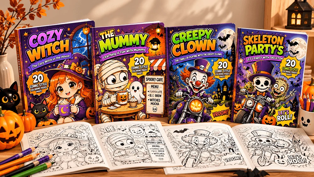 Spooky Coloring Books