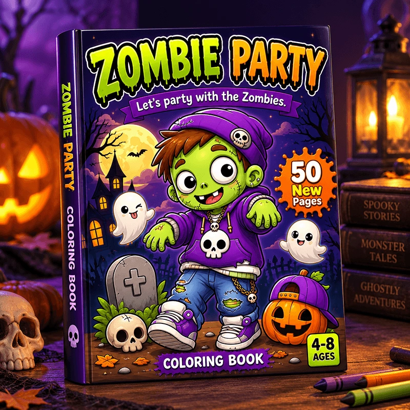 Default Halloween coloring book cover