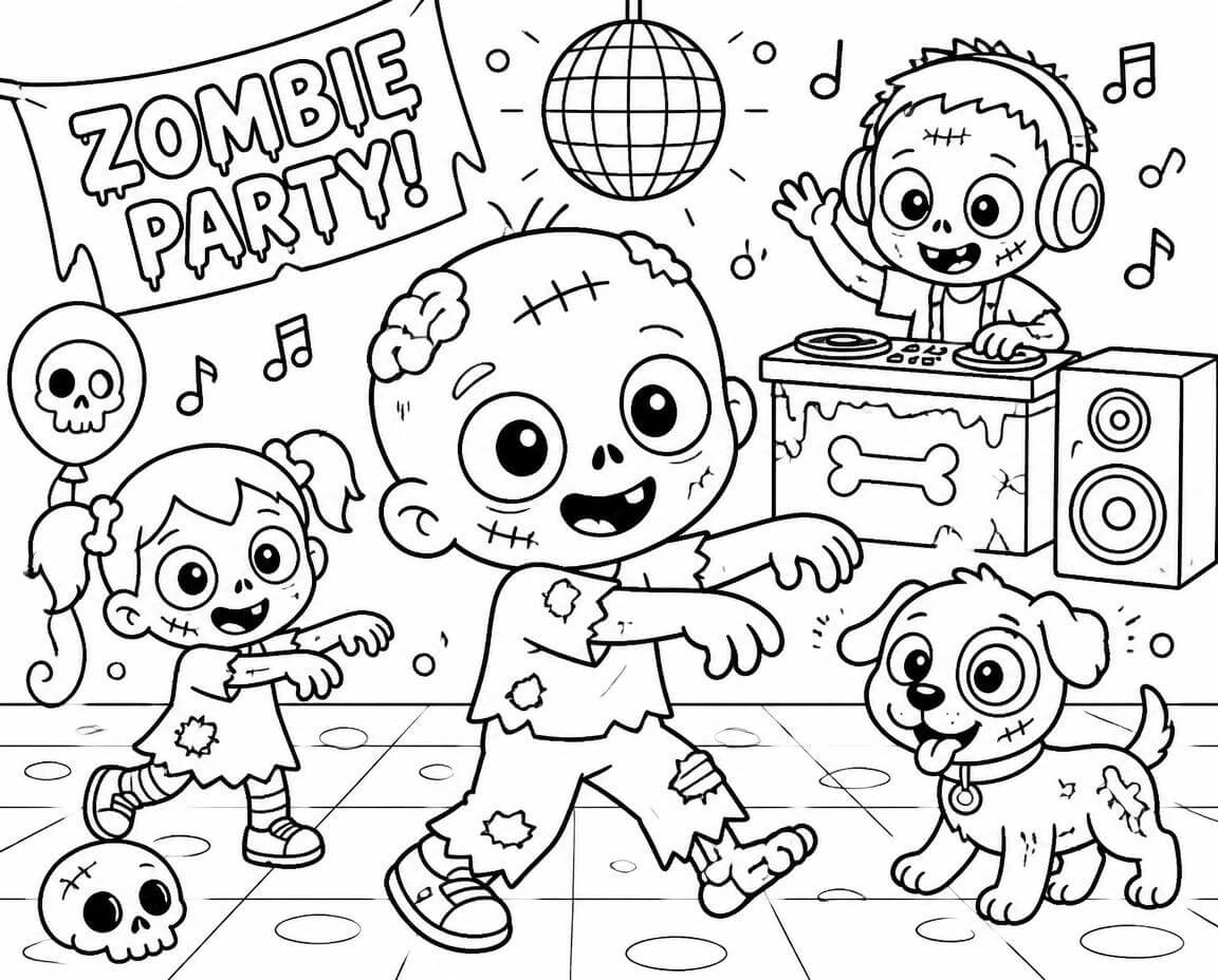 Halloween coloring page generated from a keyword or idea