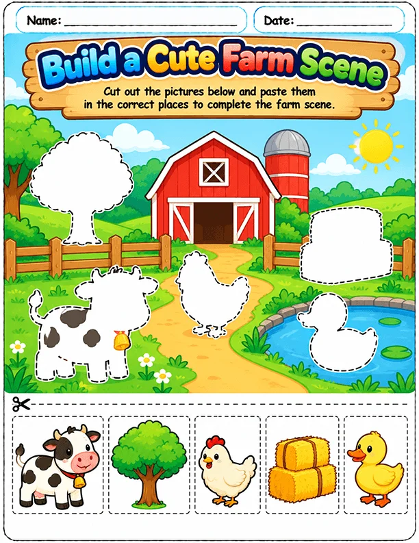 Cut-and-Paste Activities worksheet