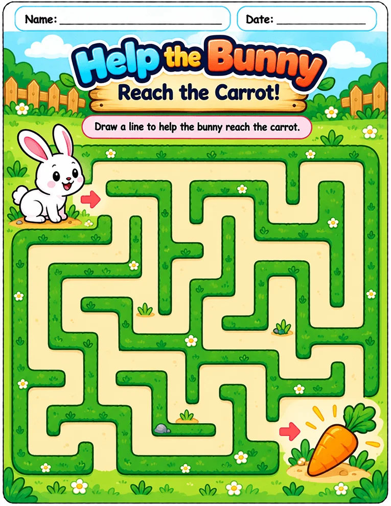 Mazes worksheet